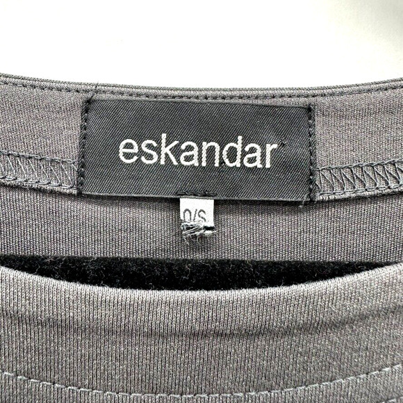 Eskandar Tunic Dress One Size Relaxed Lagenlook Boho Capsule Designer Minimalist - Picture 5 of 9